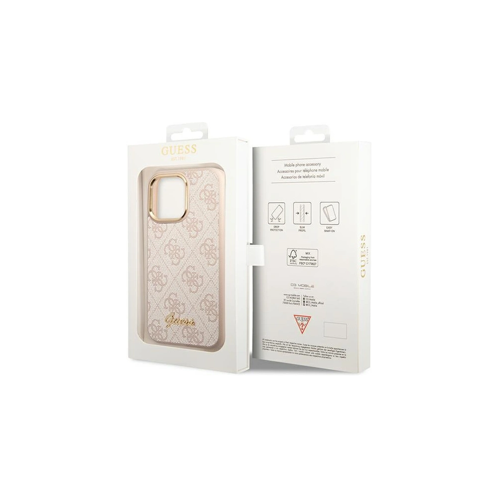 Hurtownia GSM - Etui Guess GUHCP14XHG4SHP Apple iPhone 14 Pro Max różowy/pink hard case 4G Vintage Gold Logo - GUE2128 - {ean13} - Hurt