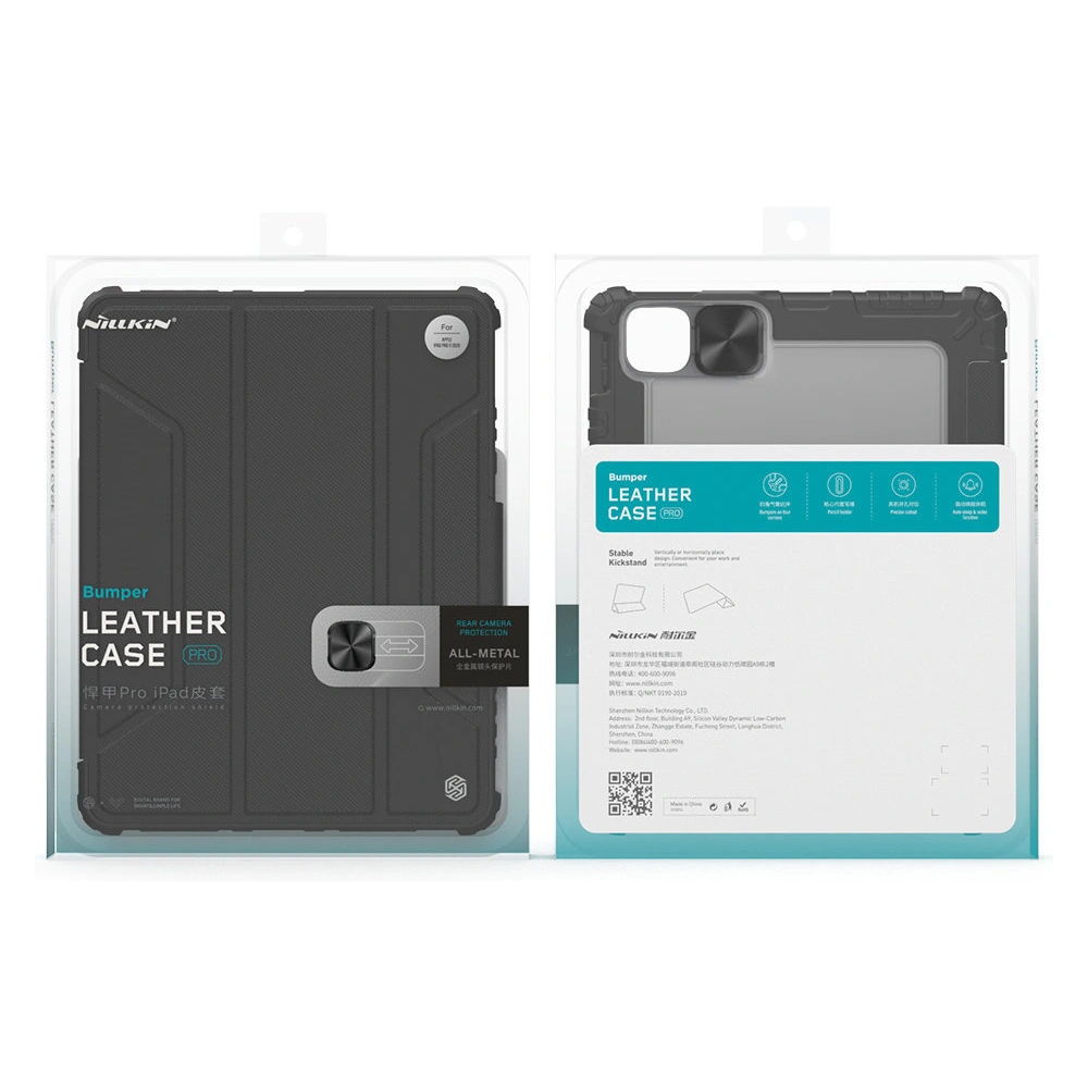 Hurtownia GSM - Etui Nillkin Bumper Leather Pro Smart Cover Apple iPad Pro 12.9 2020/2021 (4. i 5. generacji) czarny - NLK540 - {ean13} - Hurt