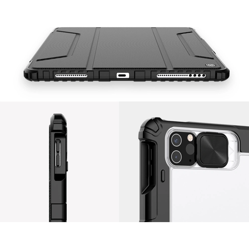 Hurtownia GSM - Etui Nillkin Bumper Leather Pro Smart Cover Apple iPad Pro 12.9 2020/2021 (4. és 5. generáció) fekete - NLK540 - {ean13} - Hurt