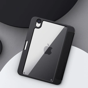 Hurtownia GSM - Etui Nillkin Bevel Leather Apple iPad mini 2021 (6. generációs) / iPad mini 8.3" 2024 7gen fekete - NLK541 - {ean13} - Hurt