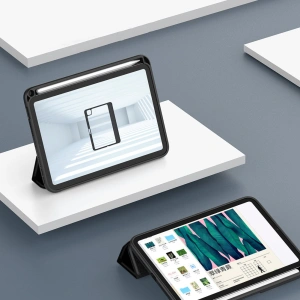 Hurtownia GSM - Etui Nillkin Bevel Leather Apple iPad mini 2021 (6. generációs) / iPad mini 8.3" 2024 7gen fekete - NLK541 - {ean13} - Hurt