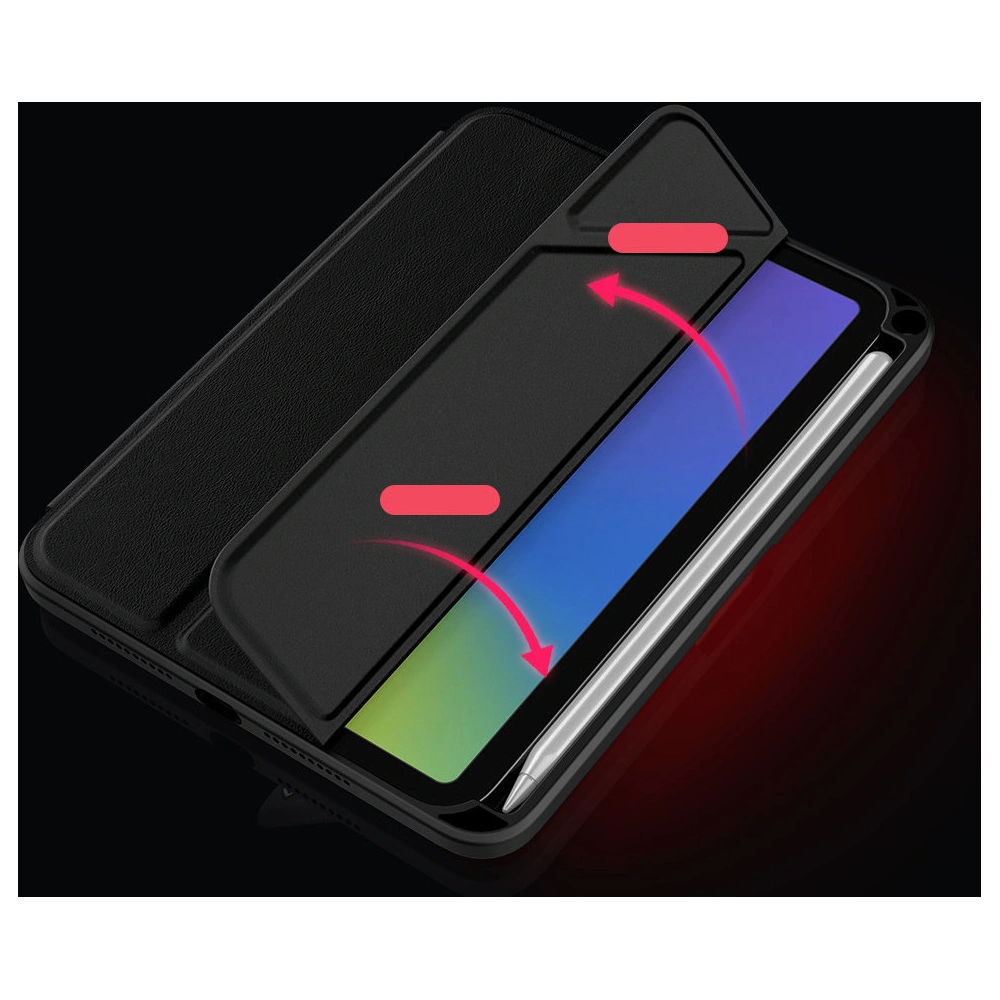 Hurtownia GSM - Etui Nillkin Bevel Leather Apple iPad mini 2021 (6. generație) / iPad mini 8.3" 2024 7gen negru - NLK541 - {ean13} - Hurt