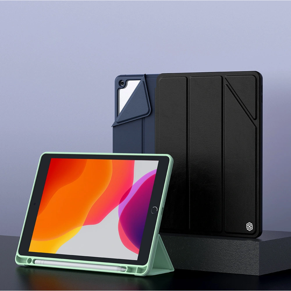 Hurtownia GSM - Etui Nillkin Bevel Leather Apple iPad 10.2 2019/2020/2021 (7., 8. și 9. generație) negru - NLK542 - {ean13} - Hurt
