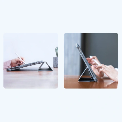 Etui Nillkin Bumper Leather Pro Smart Cover Apple iPad mini 2021 (6. generacji) / iPad mini 8.3" 2024 (7. generacji) czarny