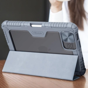 Hurtownia GSM - Etui Nillkin Bumper Leather Pro Smart Cover Apple iPad mini 2021 (6. generáció) / iPad mini 8.3" 2024 7gen fekete - NLK544 - {ean13} - Hurt