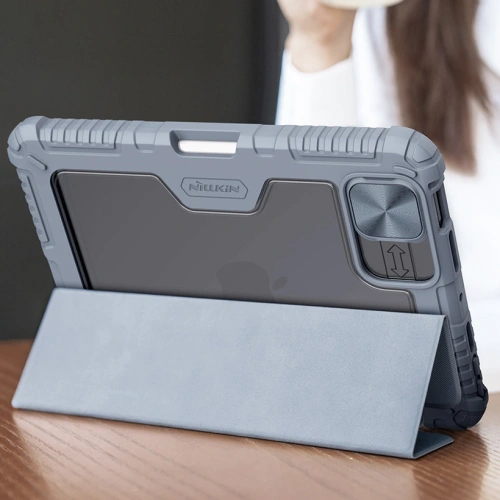 Etui Nillkin Bumper Leather Pro Smart Cover Apple iPad mini 2021 (6. generacji) / iPad mini 8.3" 2024 (7. generacji) czarny