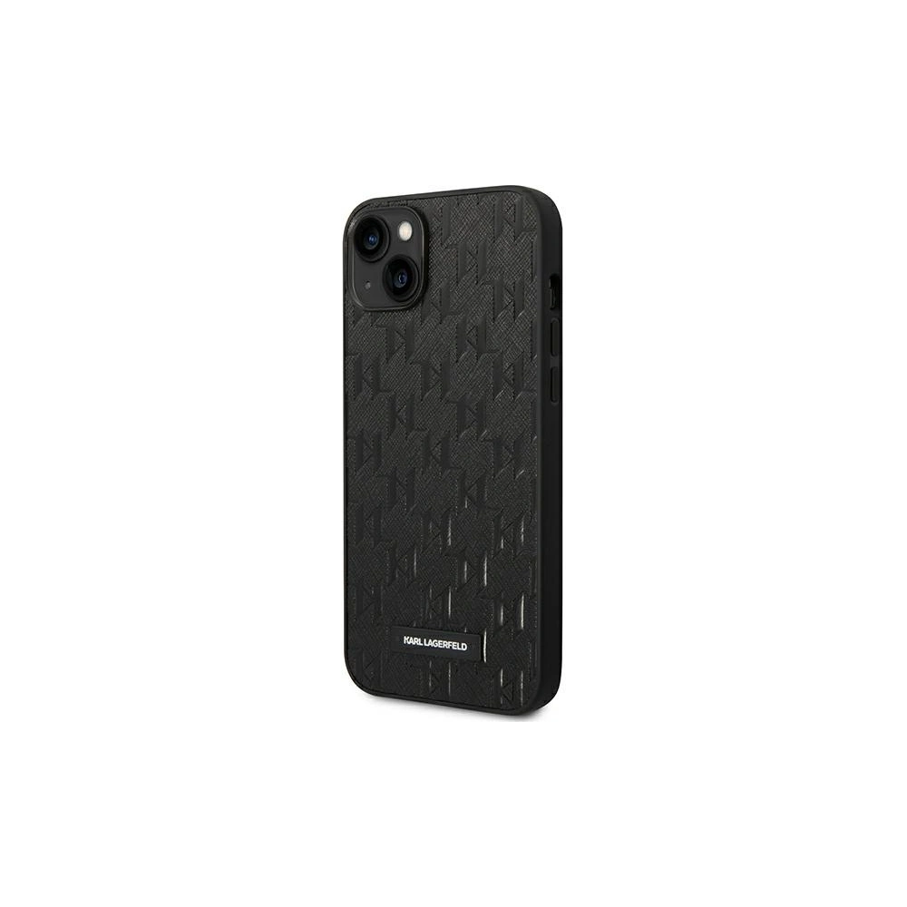 Hurtownia GSM - Etui Karl Lagerfeld KLHCP14SSAKLHPK Apple iPhone 14 hardcase negru/black Saffiano Mono Metal Logo - KLD1144 - {ean13} - Hurt