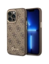 Etui Guess GUHCP14XHG4SHW Apple iPhone 14 Pro Max brązowy/brown hard case 4G Vintage Gold Logo