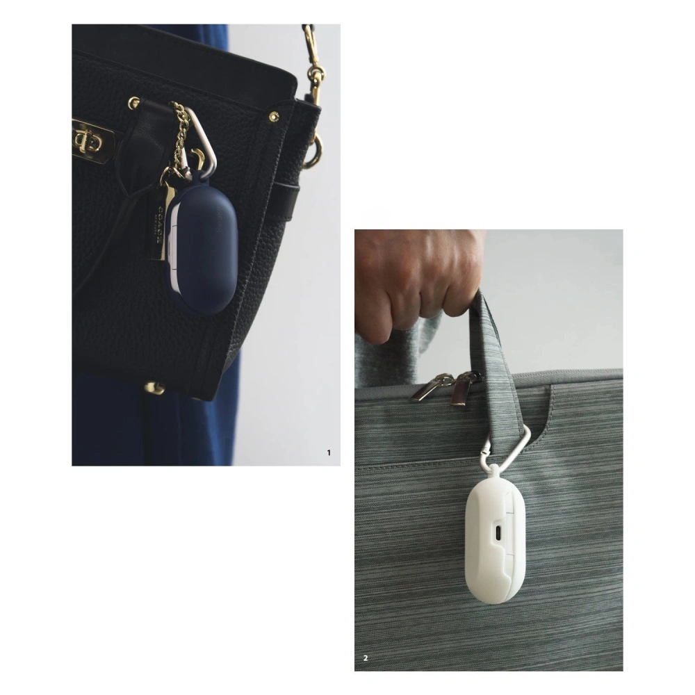 Hurtownia GSM - Etui z TPU Ringke pro Samsung Galaxy Buds/Buds+ Bílé - RGK973WHT - {ean13} - Hurt