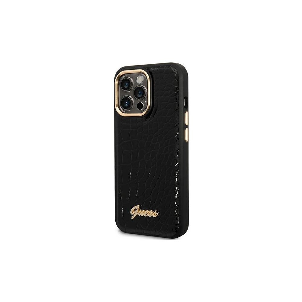 Hurtownia GSM - Etui Guess GUHCP14XHGCRHK Apple iPhone 14 Pro Max černé/black hardcase Croco Collection - GUE2130 - {ean13} - Hurt