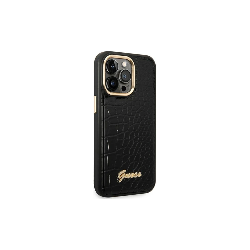 Hurtownia GSM - Etui Guess GUHCP14XHGCRHK Apple iPhone 14 Pro Max černé/black hardcase Croco Collection - GUE2130 - {ean13} - Hurt