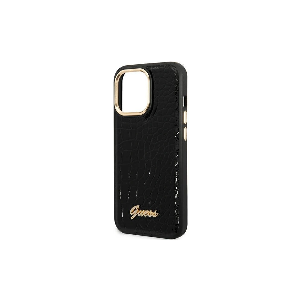 Hurtownia GSM - Etui Guess GUHCP14XHGCRHK Apple iPhone 14 Pro Max černé/black hardcase Croco Collection - GUE2130 - {ean13} - Hurt