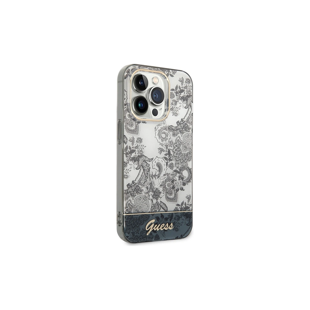 Hurtownia GSM - Etui Guess GUHCP14XHGPLHG Apple iPhone 14 Pro Max šedý/grey hardcase Porcelain Collection - GUE2132 - {ean13} - Hurt