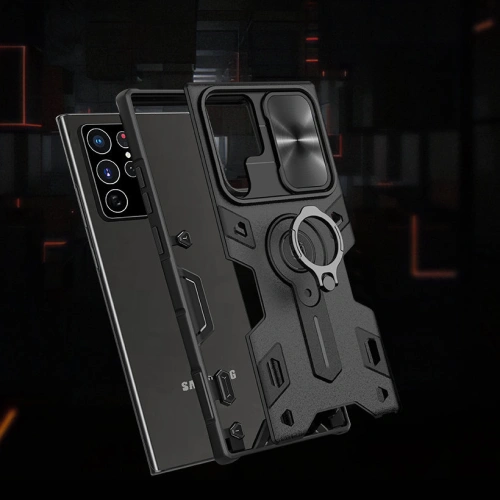 Etui Nillkin CamShield Armor Samsung Galaxy S22 Ultra czarny