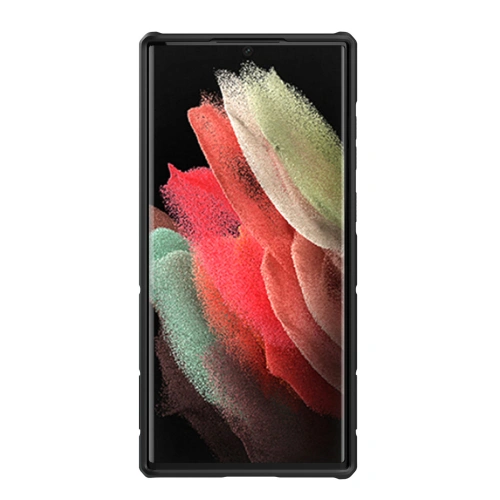 Etui Nillkin CamShield Armor Samsung Galaxy S22 Ultra niebieski