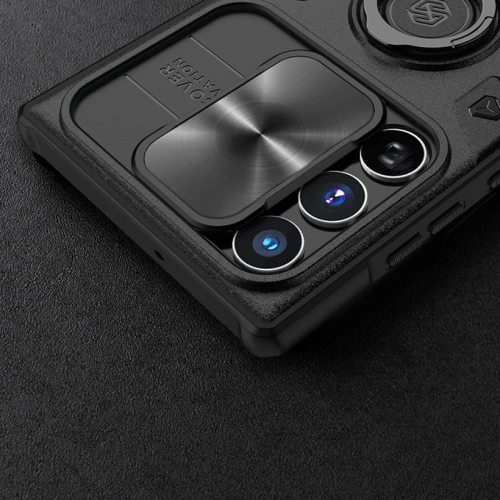 Etui Nillkin CamShield Armor Samsung Galaxy S22 Ultra niebieski