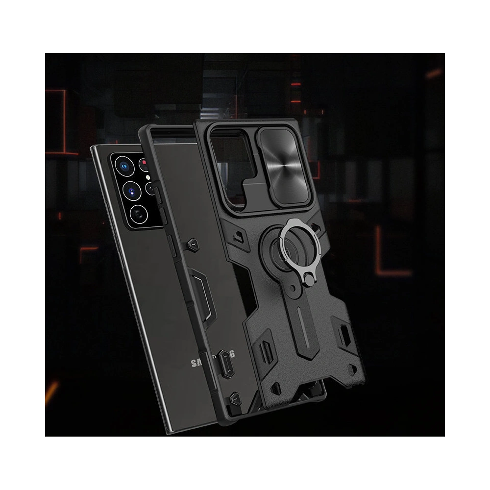 Hurtownia GSM - Etui Nillkin CamShield Armor Samsung Galaxy S22 Ultra modrý - NLK550 - {ean13} - Hurt