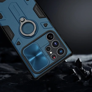 Hurtownia GSM - Etui Nillkin CamShield Armor Samsung Galaxy S22 Ultra modrý - NLK550 - {ean13} - Hurt