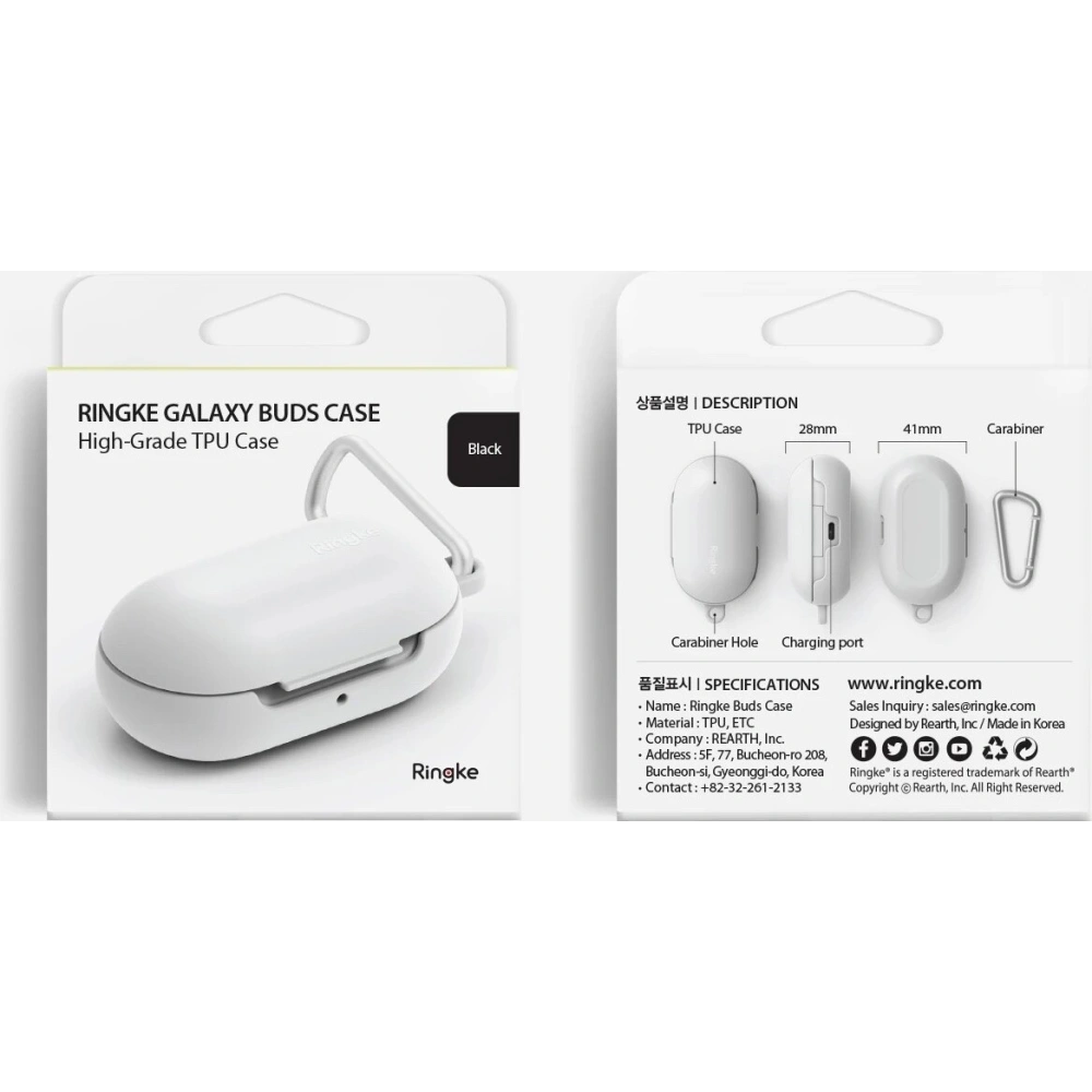 Hurtownia GSM - Etui z TPU Ringke pro Samsung Galaxy Buds/Buds+ růžová - RGK974PNK - {ean13} - Hurt