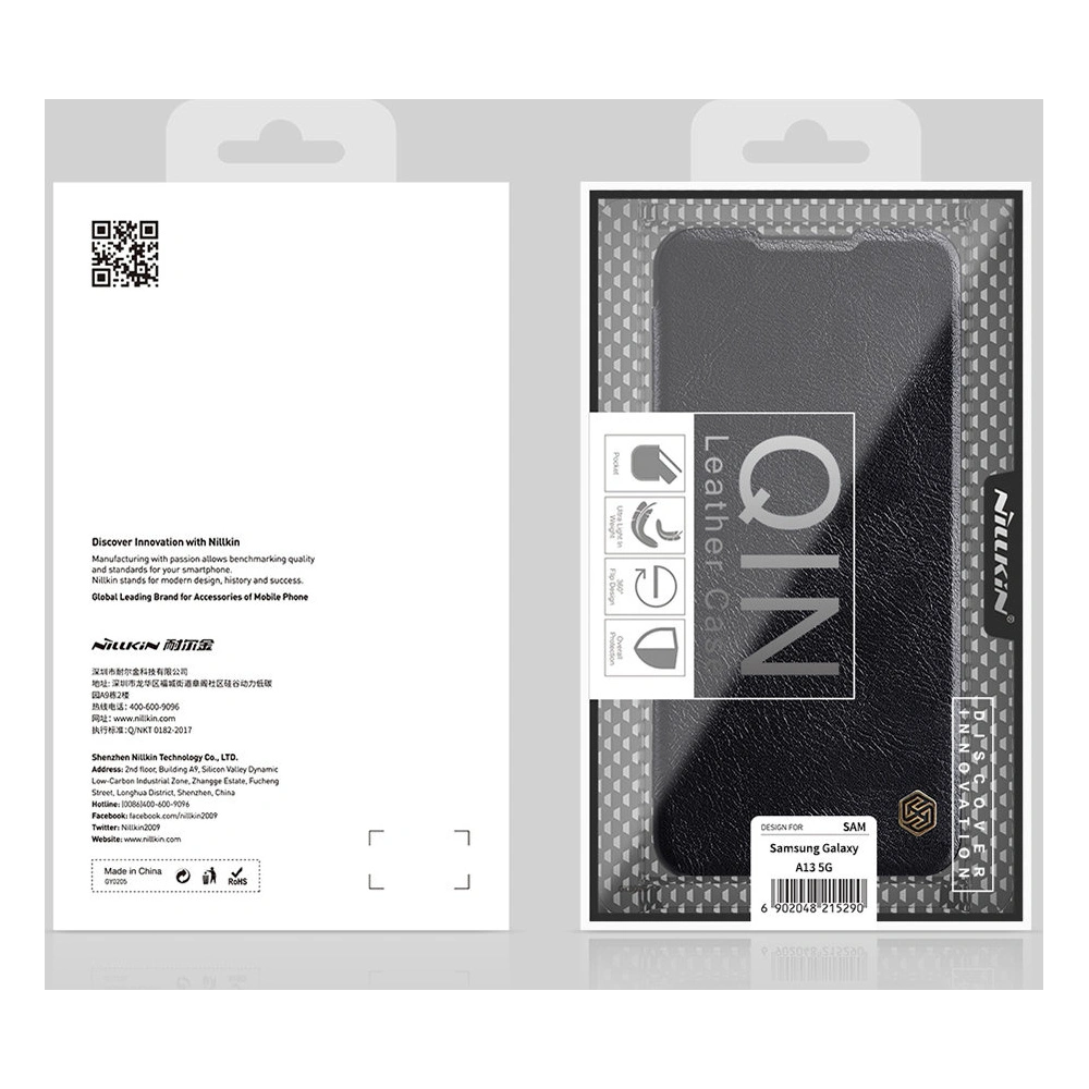 Hurtownia GSM - Etui Nillkin Qin Samsung Galaxy A13 5G roșu - NLK553 - {ean13} - Hurt