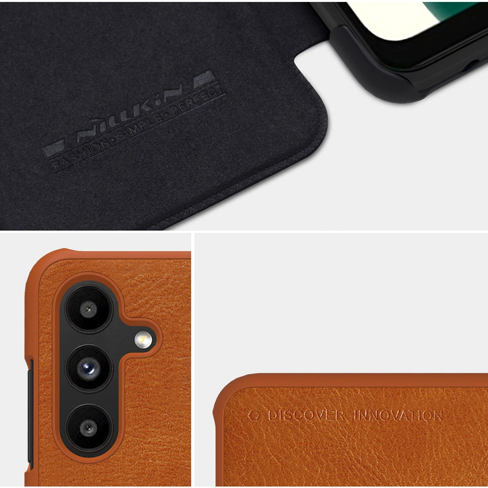 Hurtownia GSM - Etui Nillkin Qin Samsung Galaxy A13 5G roșu - NLK553 - {ean13} - Hurt
