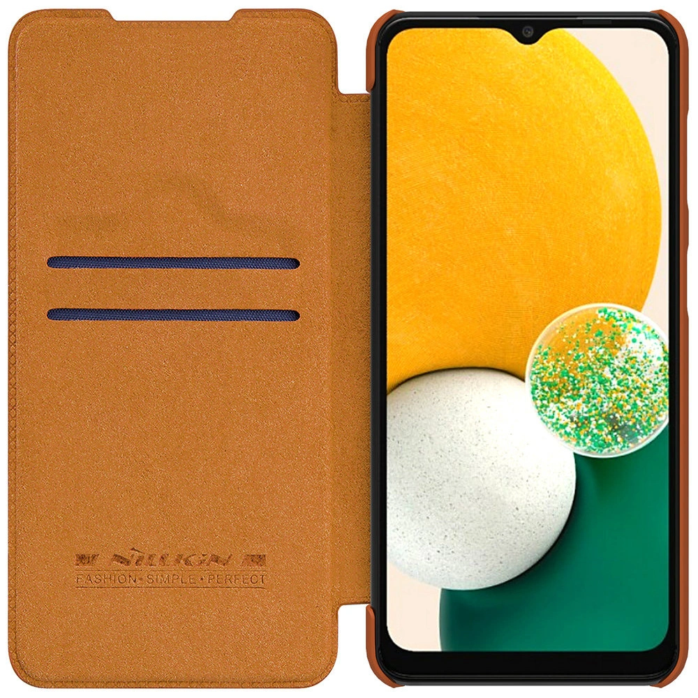 Hurtownia GSM - Etui Nillkin Qin Samsung Galaxy A13 5G barna - NLK554 - {ean13} - Hurt
