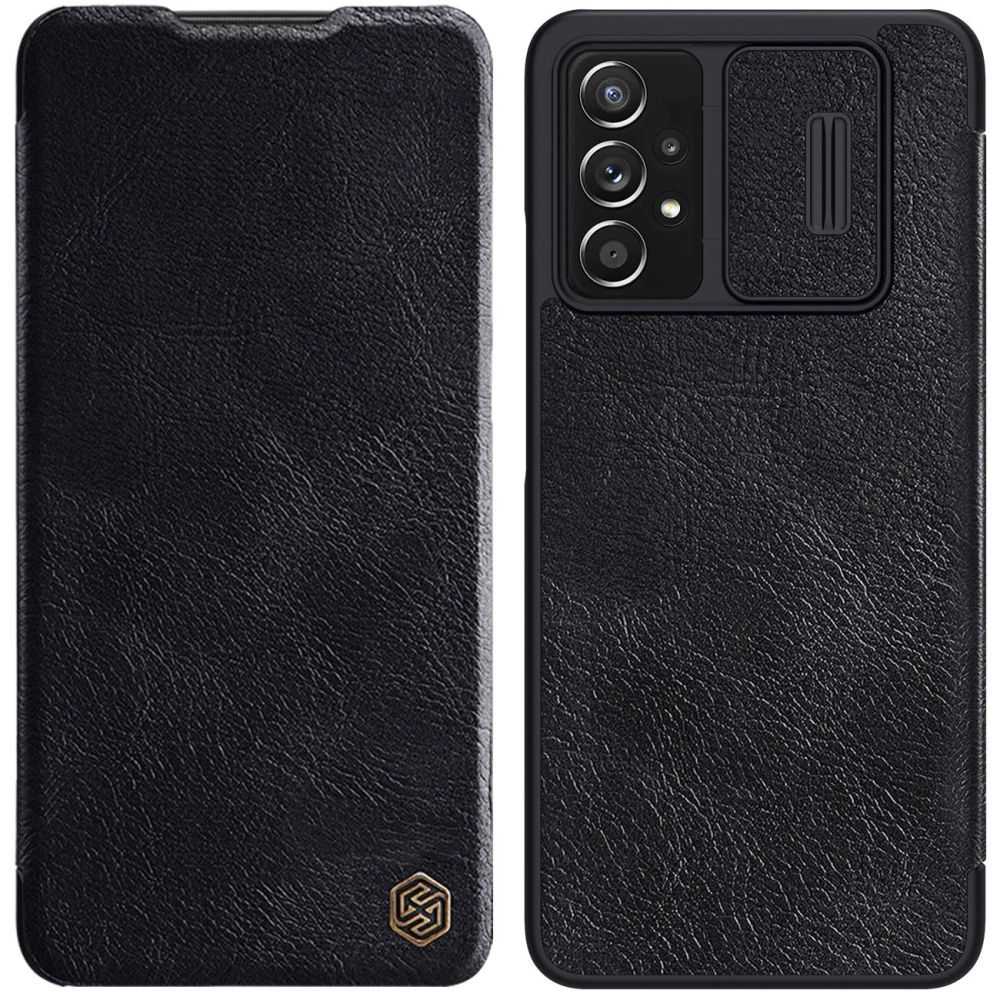 Hurtownia GSM - Etui Nillkin Qin Samsung Galaxy A73 negru - NLK555 - {ean13} - Hurt