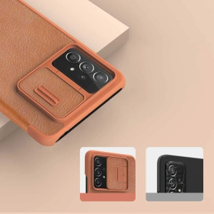 Wholesale Nillkin Qin Samsung Galaxy A73 black - NLK555 - {ean13} - Hurt