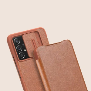 Wholesale Nillkin Qin Samsung Galaxy A73 black - NLK555 - {ean13} - Hurt
