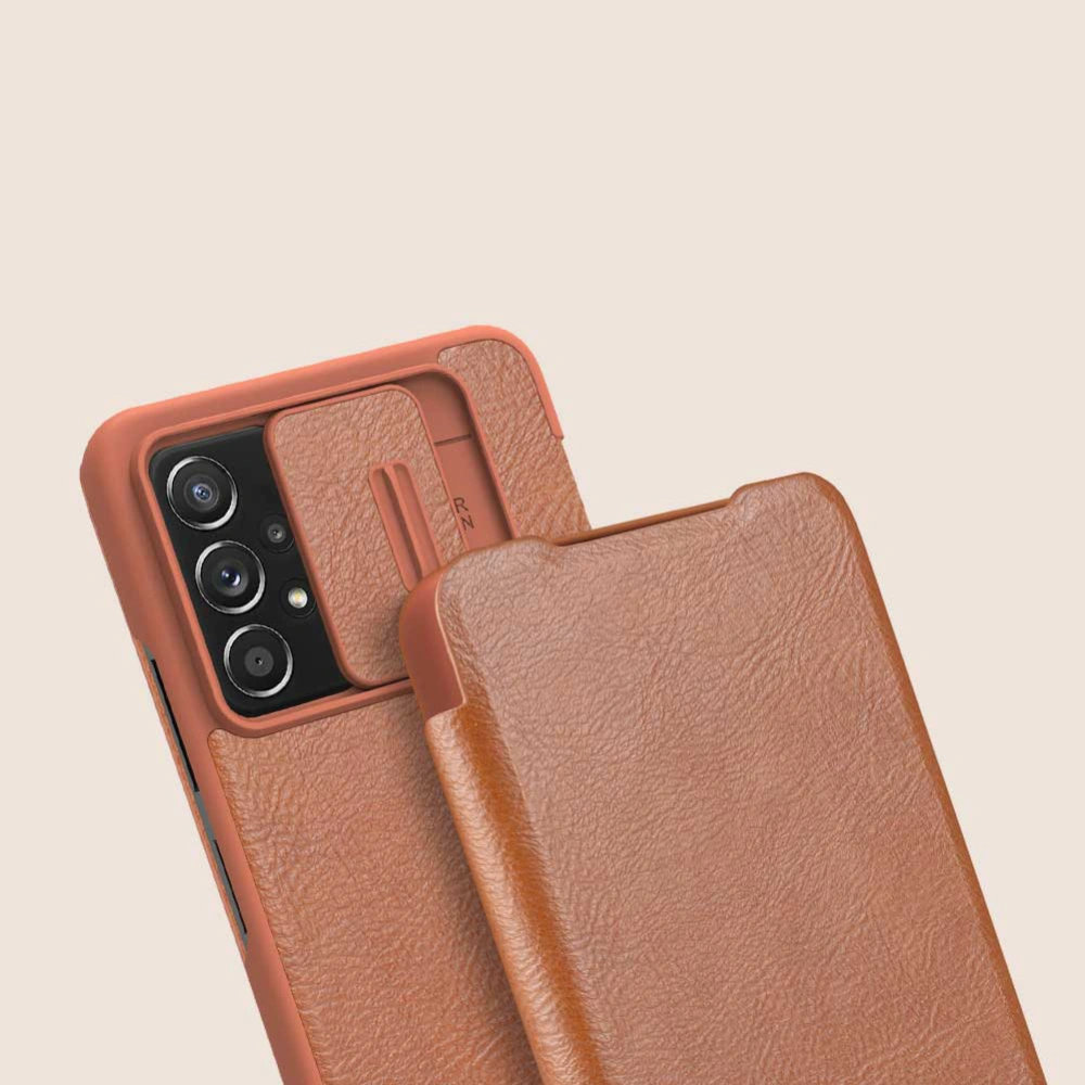 Hurtownia GSM - Etui Nillkin Qin Samsung Galaxy A73 fekete - NLK555 - {ean13} - Hurt