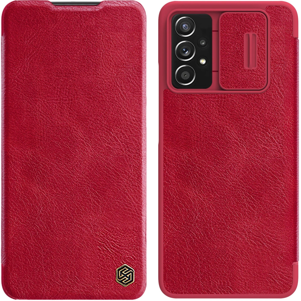 Hurtownia GSM - Etui Nillkin Qin Samsung Galaxy A73 roșu - NLK556 - {ean13} - Hurt