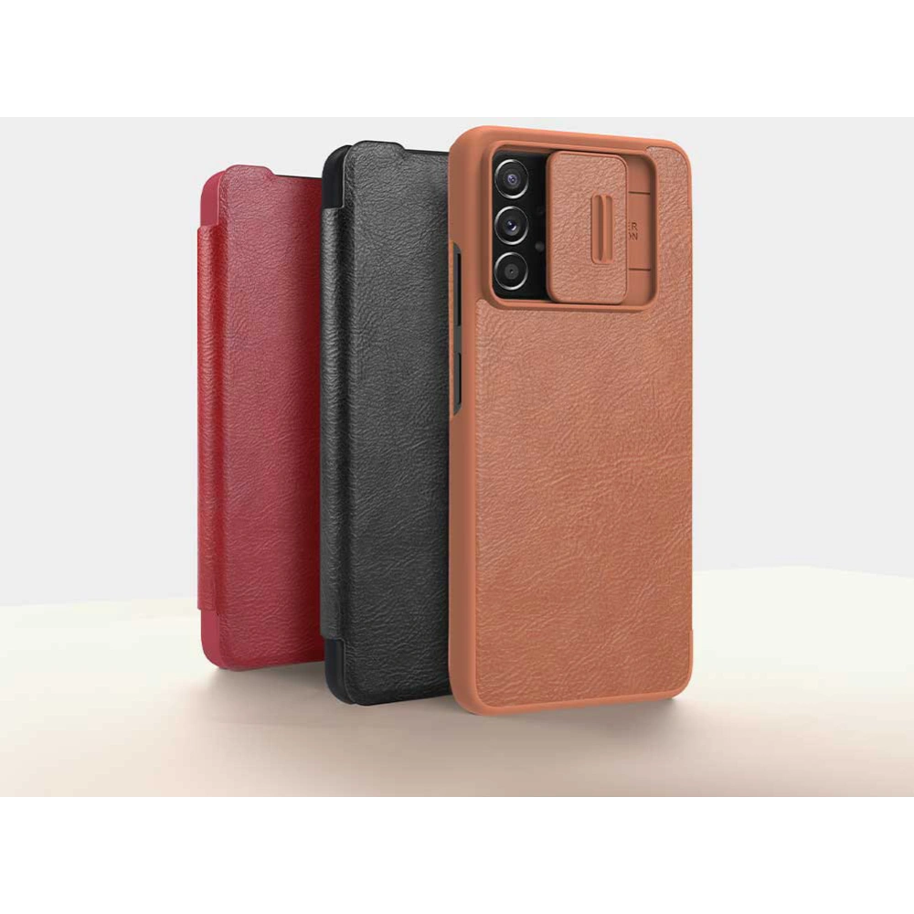 Hurtownia GSM - Etui Nillkin Qin Samsung Galaxy A73 červené - NLK556 - {ean13} - Hurt