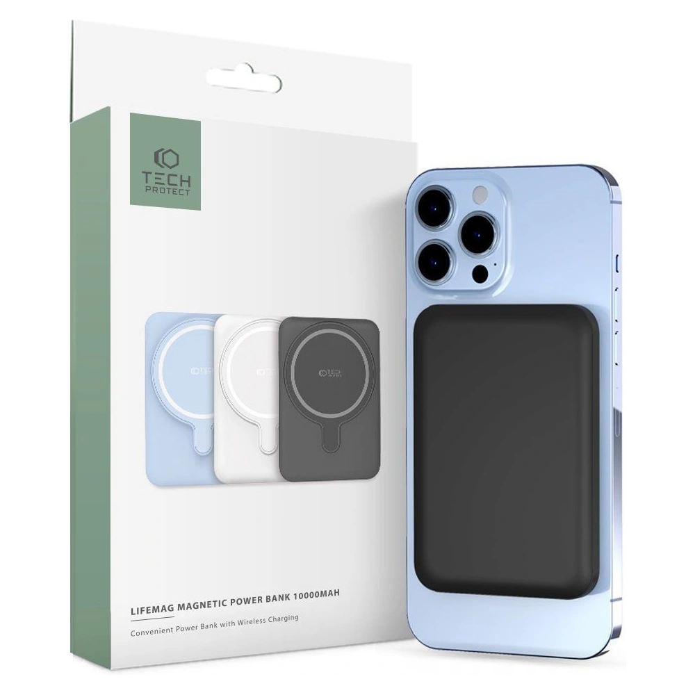 Hurtownia GSM - Powerbank MagSafe Tech-Protect PB11 Lifemag 10000mAh Černý - THP1447 - {ean13} - Hurt