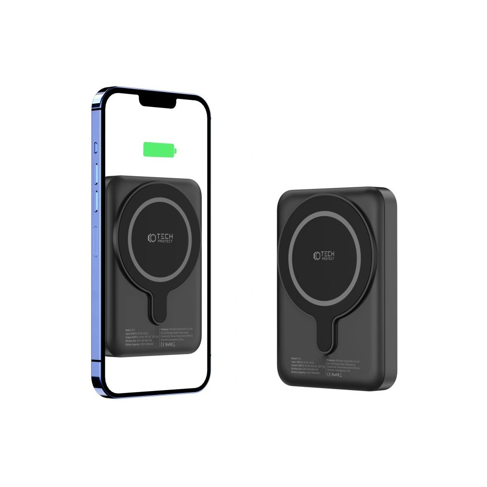 Hurtownia GSM - Powerbank MagSafe Tech-Protect PB11 Lifemag 10000mah Schwarz - THP1447 - {ean13} - Hurt