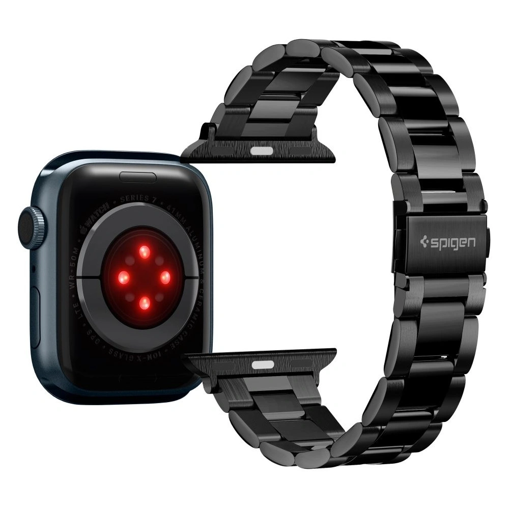 Wholesale Bracelet Spigen Modern Fit Band Apple Watch 4/5/6/7/SE/8/9 40/41mm Black - SPN2538 - {ean13} - Hurt