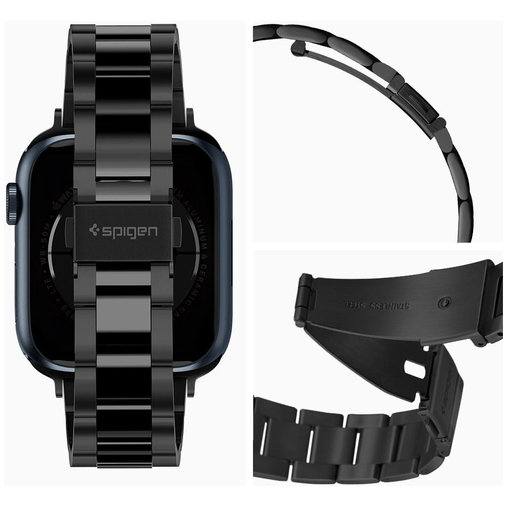 Wholesale Bracelet Spigen Modern Fit Band Apple Watch 4/5/6/7/SE/8/9 40/41mm Black - SPN2538 - {ean13} - Hurt