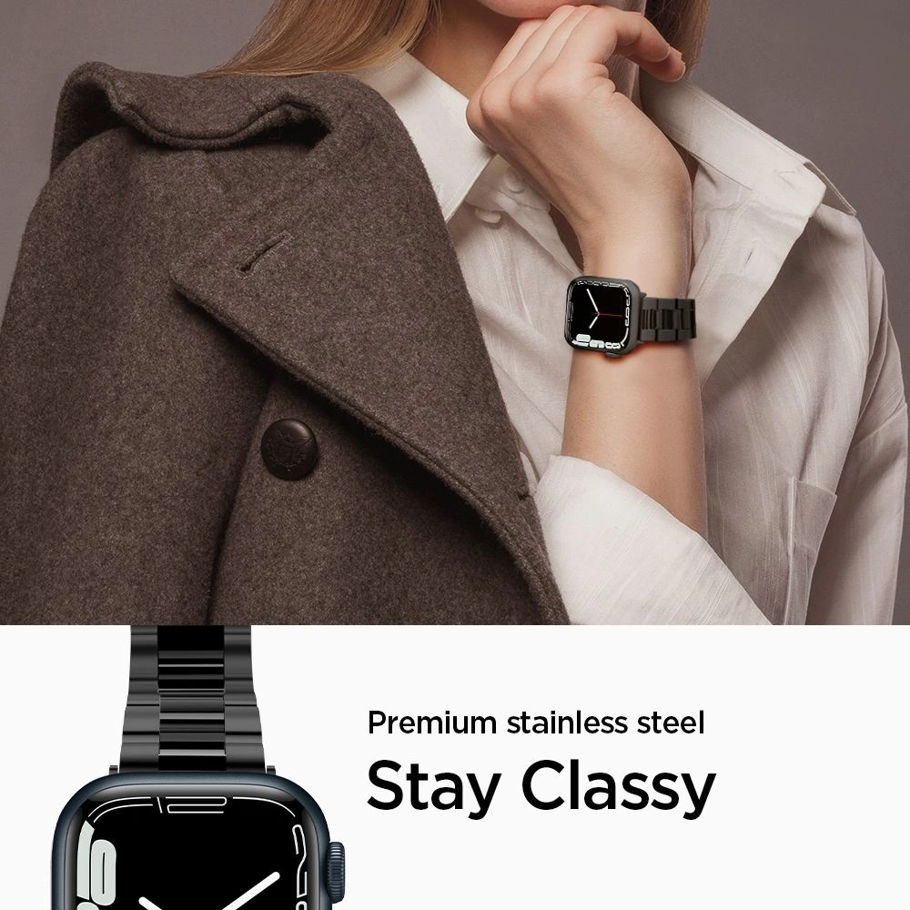 Wholesale Bracelet Spigen Modern Fit Band Apple Watch 4/5/6/7/SE/8/9 40/41mm Black - SPN2538 - {ean13} - Hurt