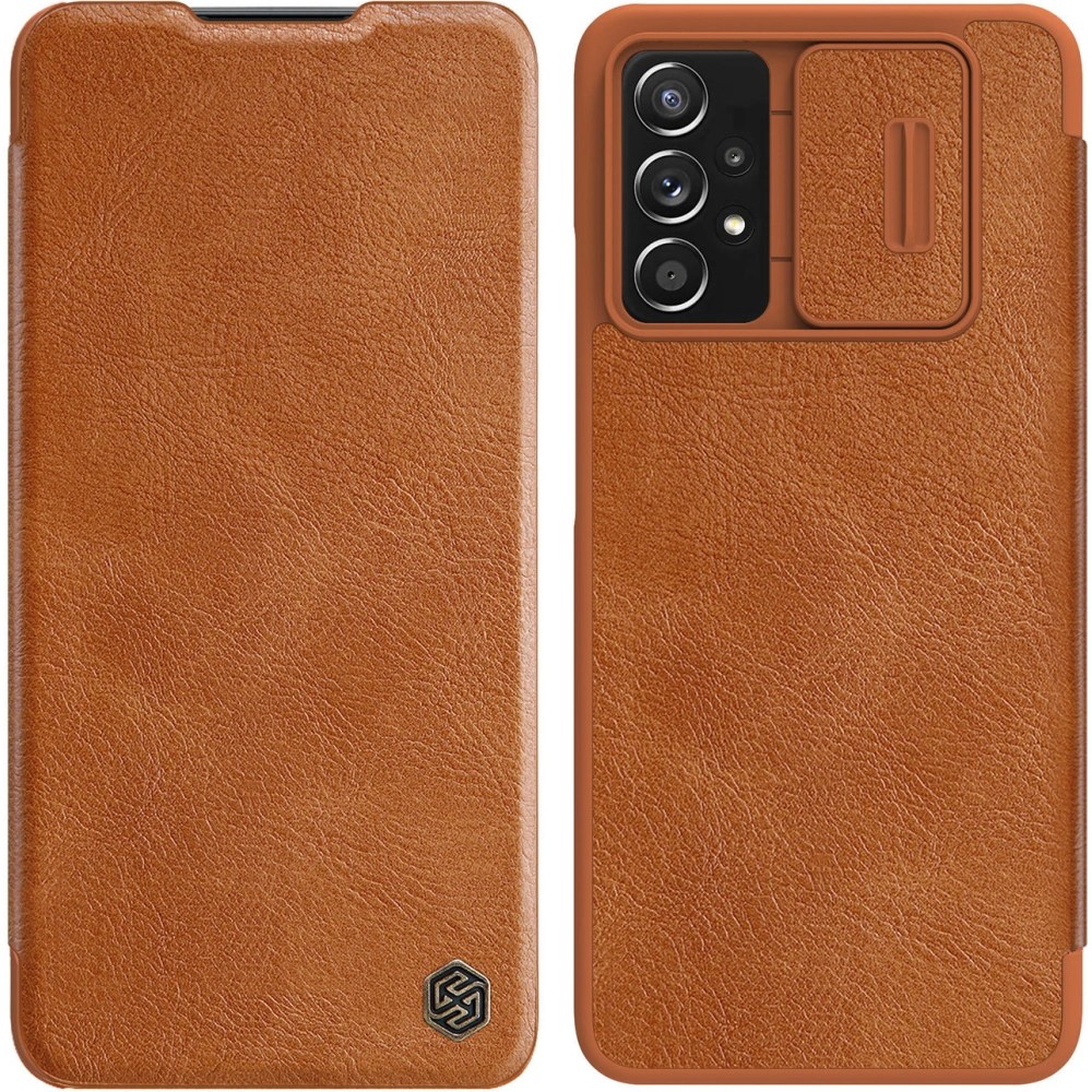 Hurtownia GSM - Etui Nillkin Qin Samsung Galaxy A73 barna - NLK557 - {ean13} - Hurt