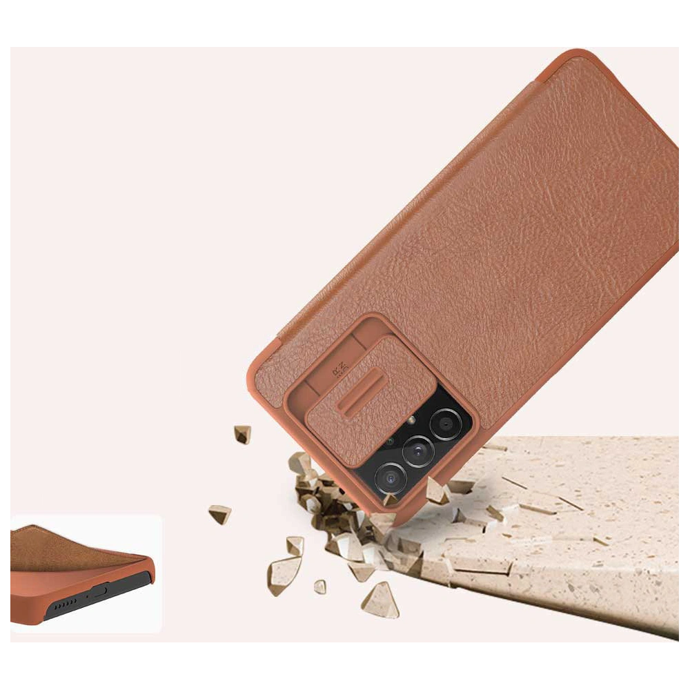 Hurtownia GSM - Etui Nillkin Qin Samsung Galaxy A73 maro - NLK557 - {ean13} - Hurt