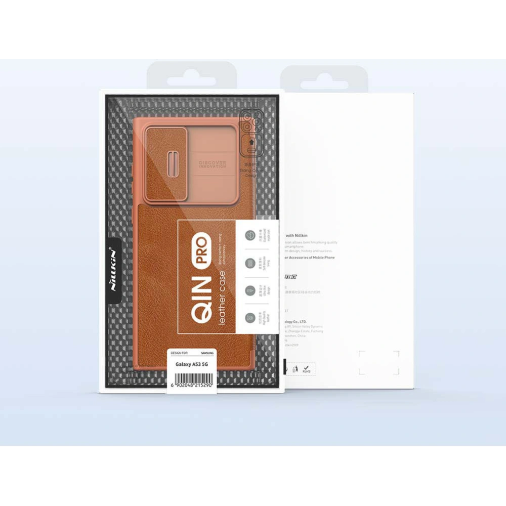 Hurtownia GSM - Etui Nillkin Qin Samsung Galaxy A53 5G fekete - NLK558 - {ean13} - Hurt