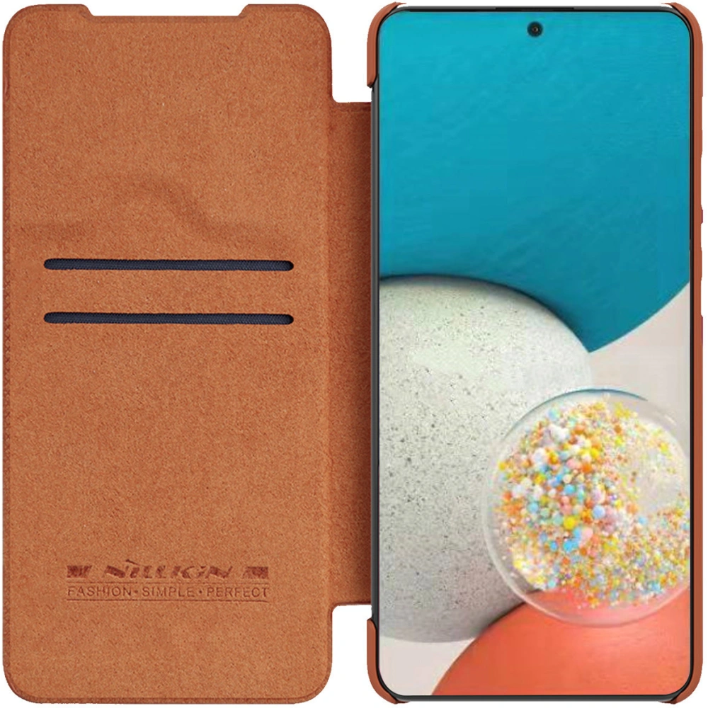 Hurtownia GSM - Case Nillkin Qin Samsung Galaxy A53 5G braun - NLK559 - {ean13} - Hurt