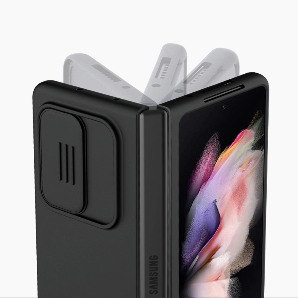 Hurtownia GSM - Case Nillkin CamShield Silky Silicone Samsung Galaxy Z Fold 3 schwarz - NLK561 - {ean13} - Hurt