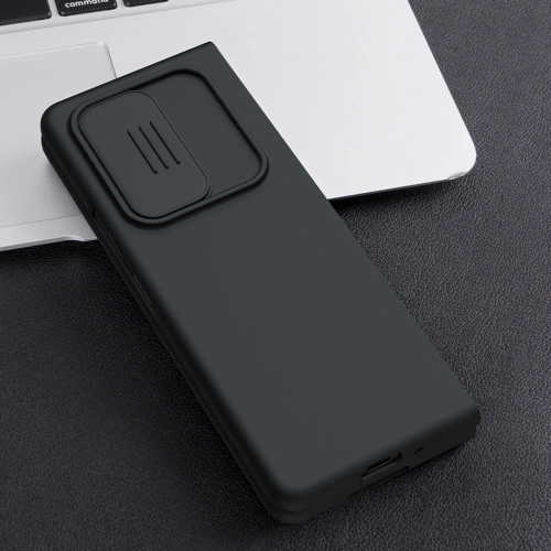 Etui Nillkin CamShield Silky Silicone Samsung Galaxy Z Fold 3 czarny