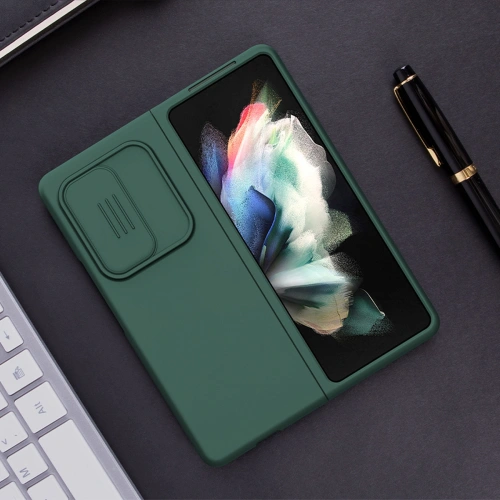 Etui Nillkin CamShield Silky Silicone Samsung Galaxy Z Fold 3 czarny