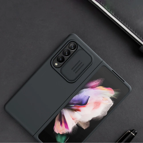 Etui Nillkin CamShield Silky Silicone Samsung Galaxy Z Fold 3 zielony