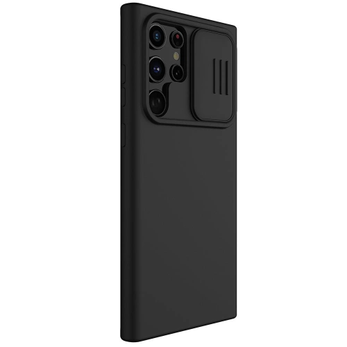 Etui Nillkin CamShield Silky Silicone Samsung Galaxy S22 Ultra czarny