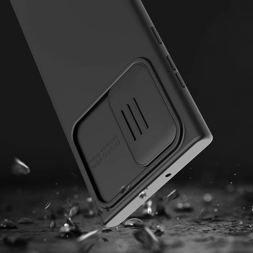 Etui Nillkin CamShield Silky Silicone Samsung Galaxy S22 Ultra czarny