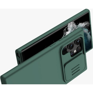 Hurtownia GSM - Etui Nillkin CamShield Silky Silicone Samsung Galaxy S22 Ultra černý - NLK563 - {ean13} - Hurt
