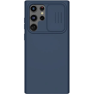 Hurtownia GSM - Etui Nillkin CamShield Silky Silicone Samsung Galaxy S22 Ultra modrý - NLK564 - {ean13} - Hurt