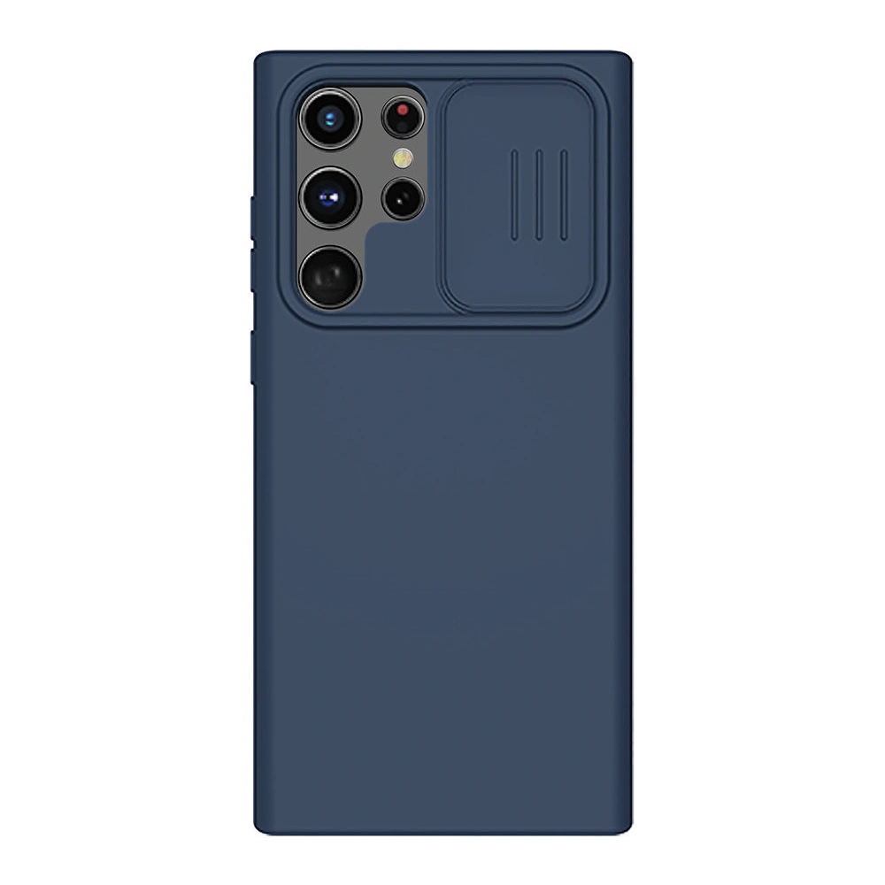 Hurtownia GSM - Etui Nillkin CamShield Silky Silicone Samsung Galaxy S22 Ultra modrý - NLK564 - {ean13} - Hurt
